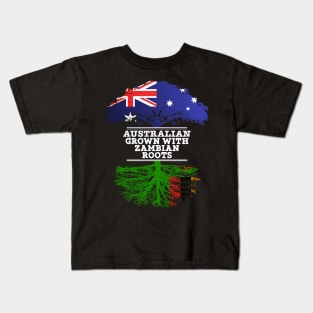 Australian Grown With Zambian Roots - Gift for Zambian With Roots From Zambia Kids T-Shirt